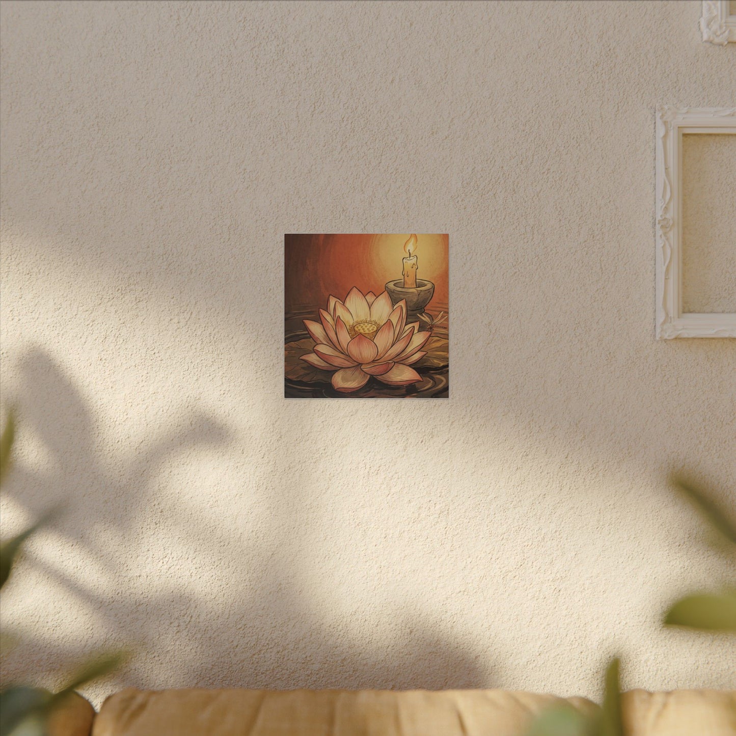 Fukinsei Dried Flowers Canvas Art - Japandi Texture