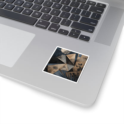 Cozy Paper Fold Sticker - Minimal Line Japandi