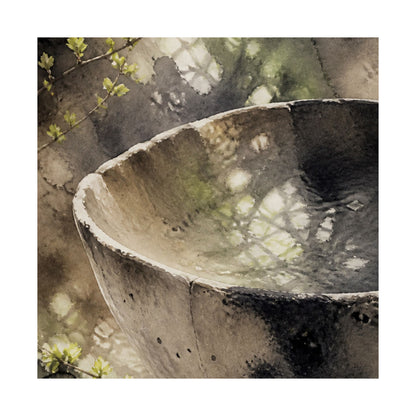 Ceramic Bowl Spring Wall Art Print | Japandi Cozy Design