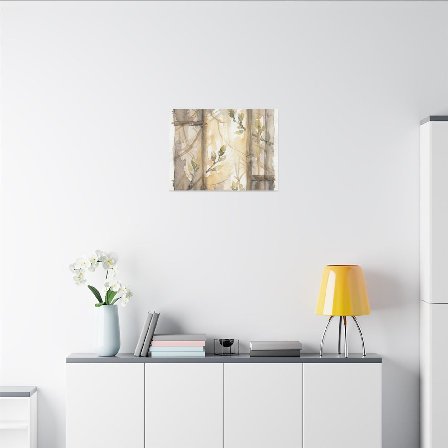 Shoji Screen Spring Canvas Art | Japandi Cozy Design
