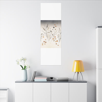 Dawn Dried Flowers Canvas Art - Japandi Kanso