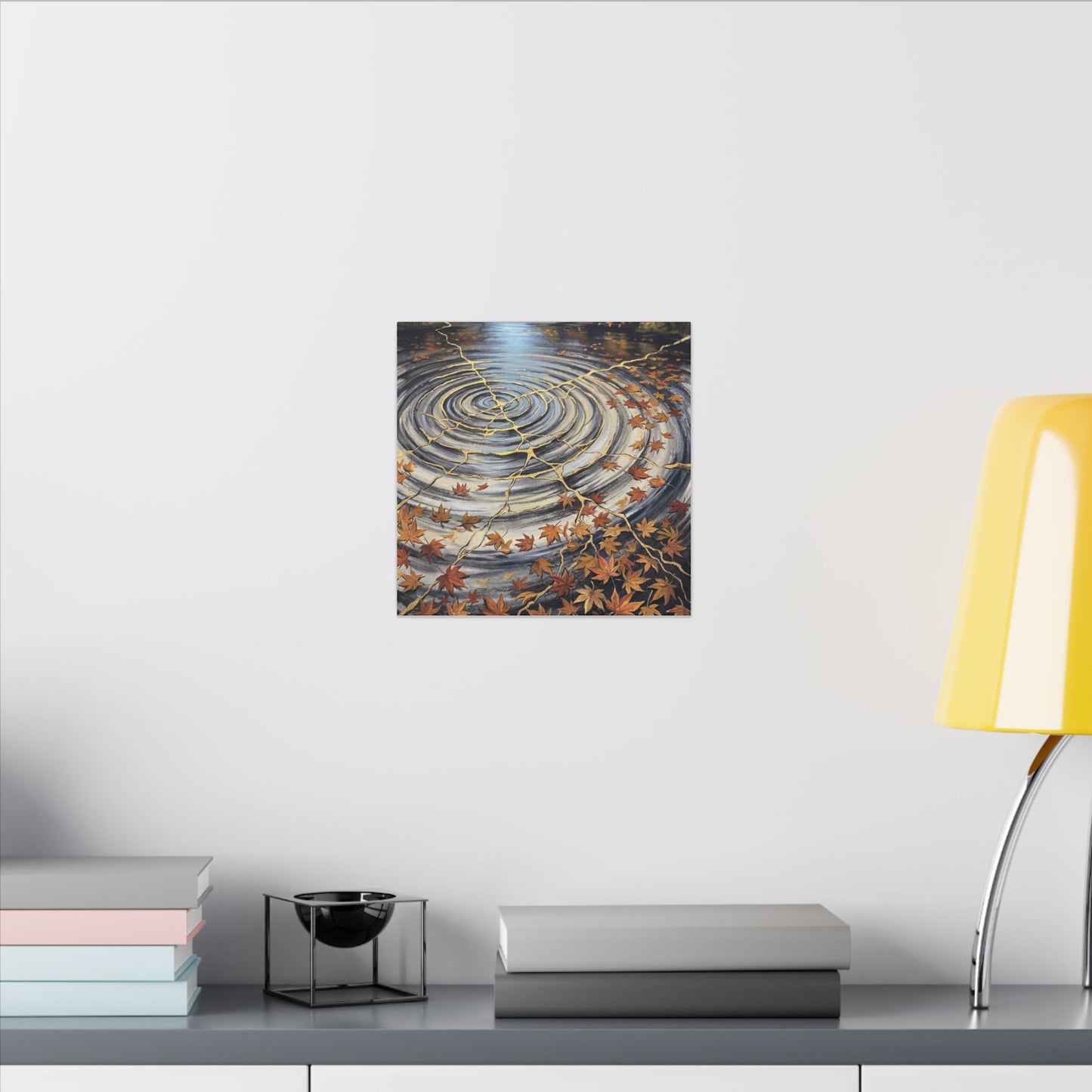 Moonlight Water Ripple Canvas Art - Kintsugi Fukinsei