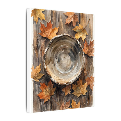 Ma Ceramic Bowl Canvas Art - Japandi Watercolor