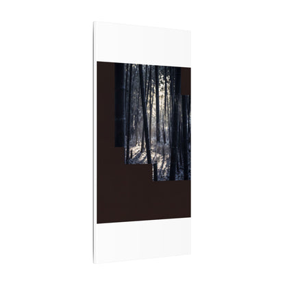 Bamboo Grove Canvas Art | Winter Dark Japandi Moody Minimal Art