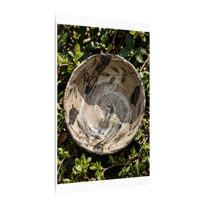 Elegant Ceramic Bowl Canvas Art - Japanese Pattern Japandi