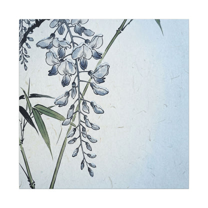 Zen Wisteria in Moonlight | Ukiyo E Inspired Canvas Art