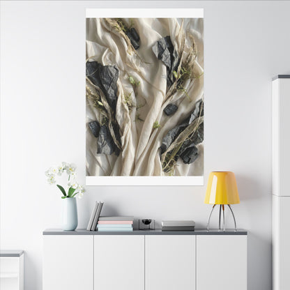 Spring Silk Drape Texture Canvas Art | Warm Decor