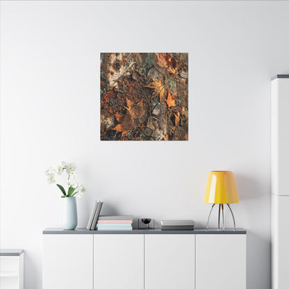Rust Patina Canvas Art | Autumn Japandi Texture Art