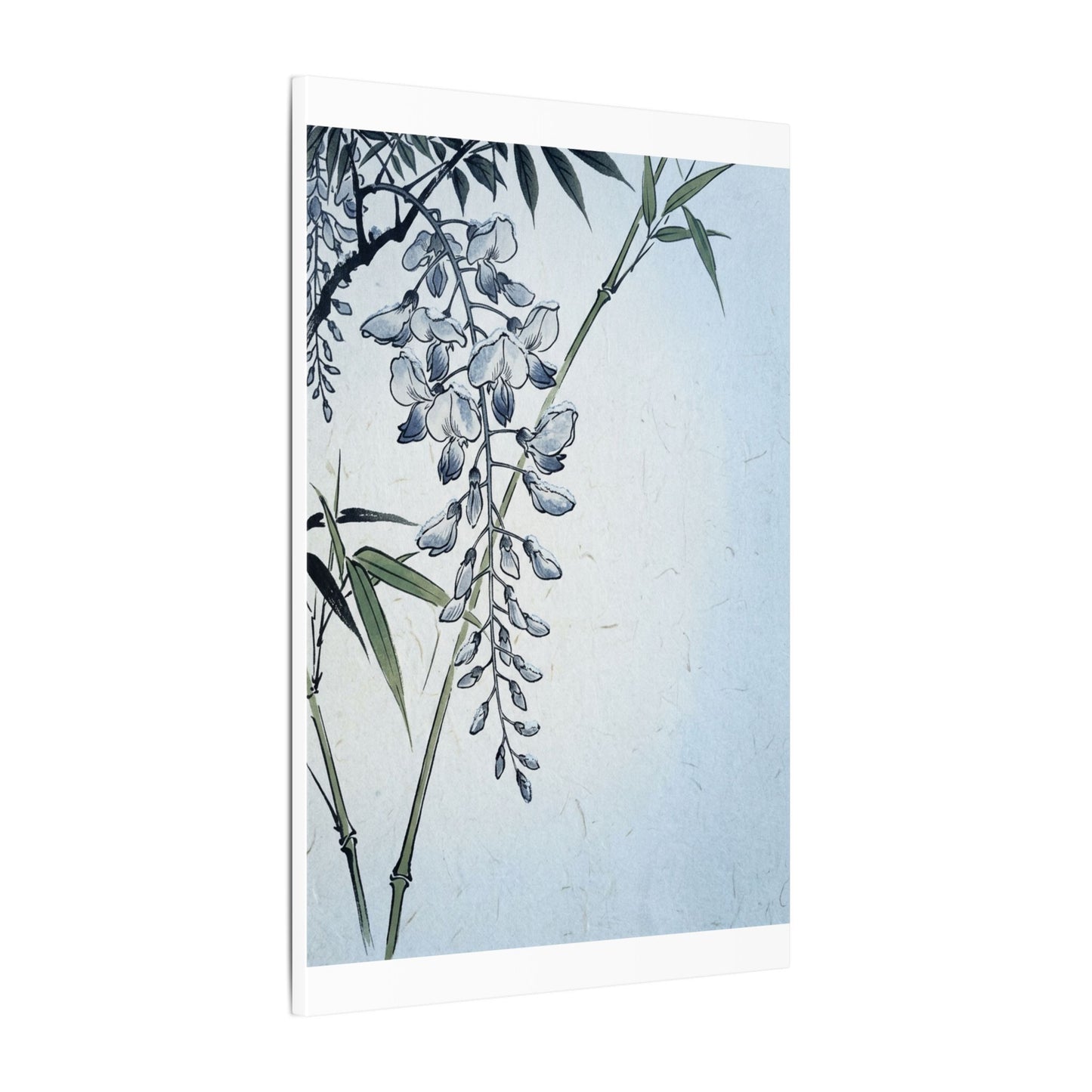 Zen Wisteria in Moonlight | Ukiyo E Inspired Canvas Art