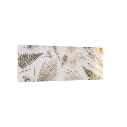 Elegant Dried Flowers Canvas Art - Japanese Pattern Japandi