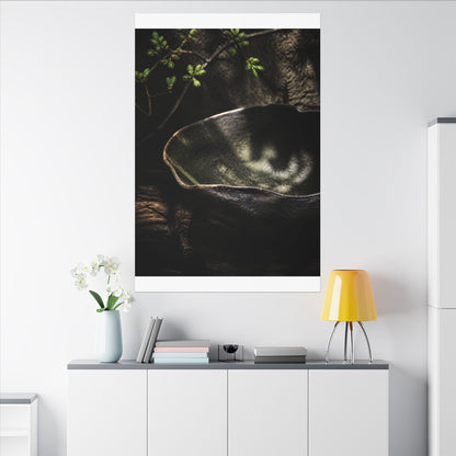 Sophisticated Ceramic Bowl Canvas Art - Dark Texture Dark Japandi