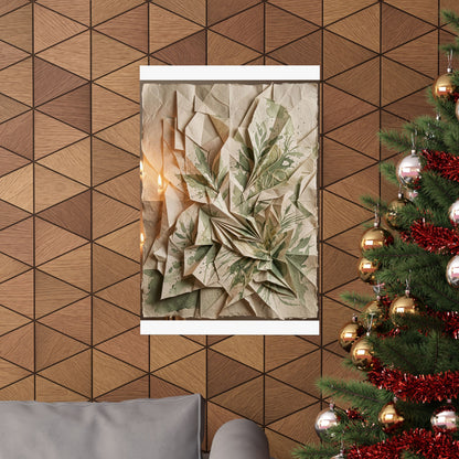 Cozy Paper Fold Wall Art Print - Texture Japandi