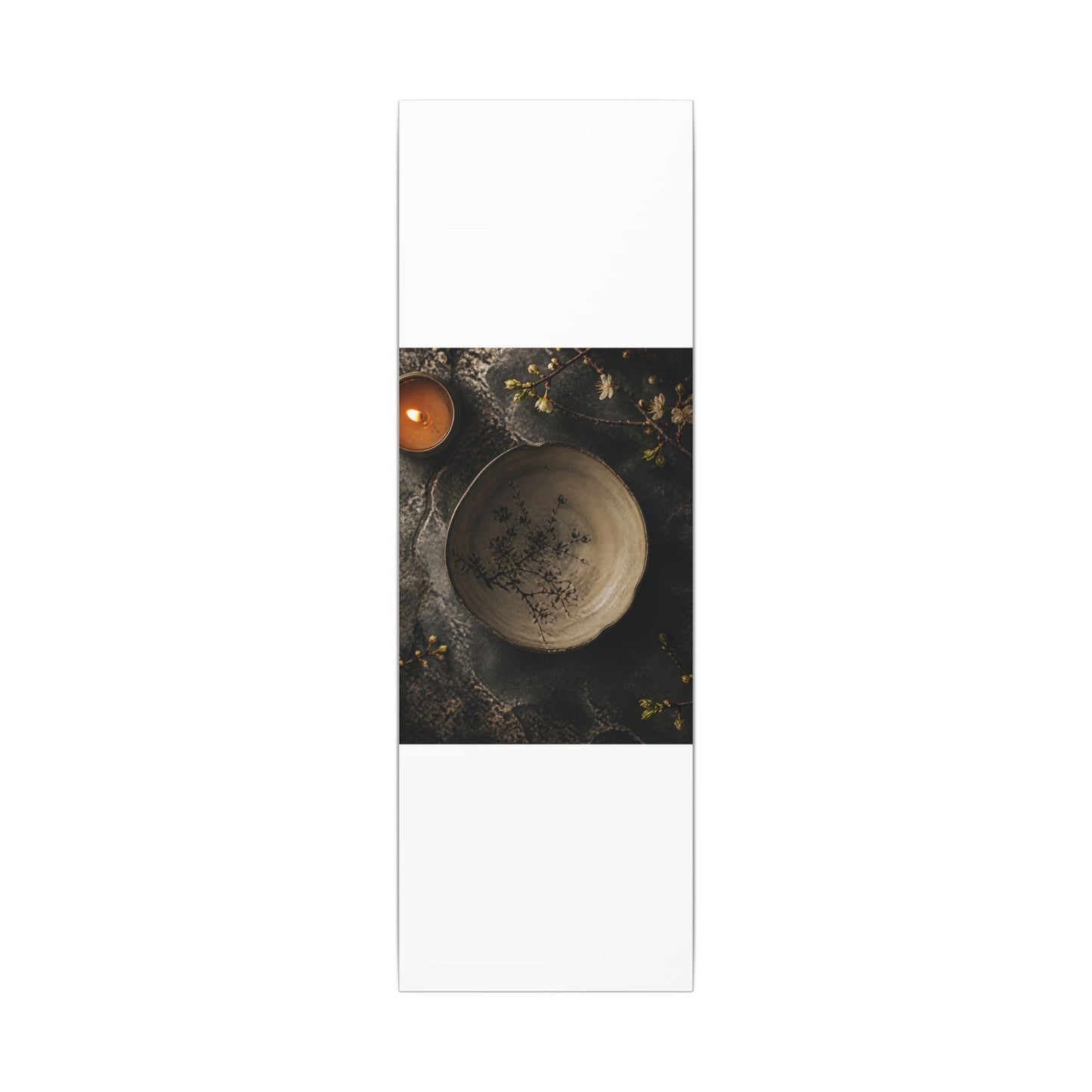Ceramic Bowl Spring Canvas Art | Japandi Earthy Design