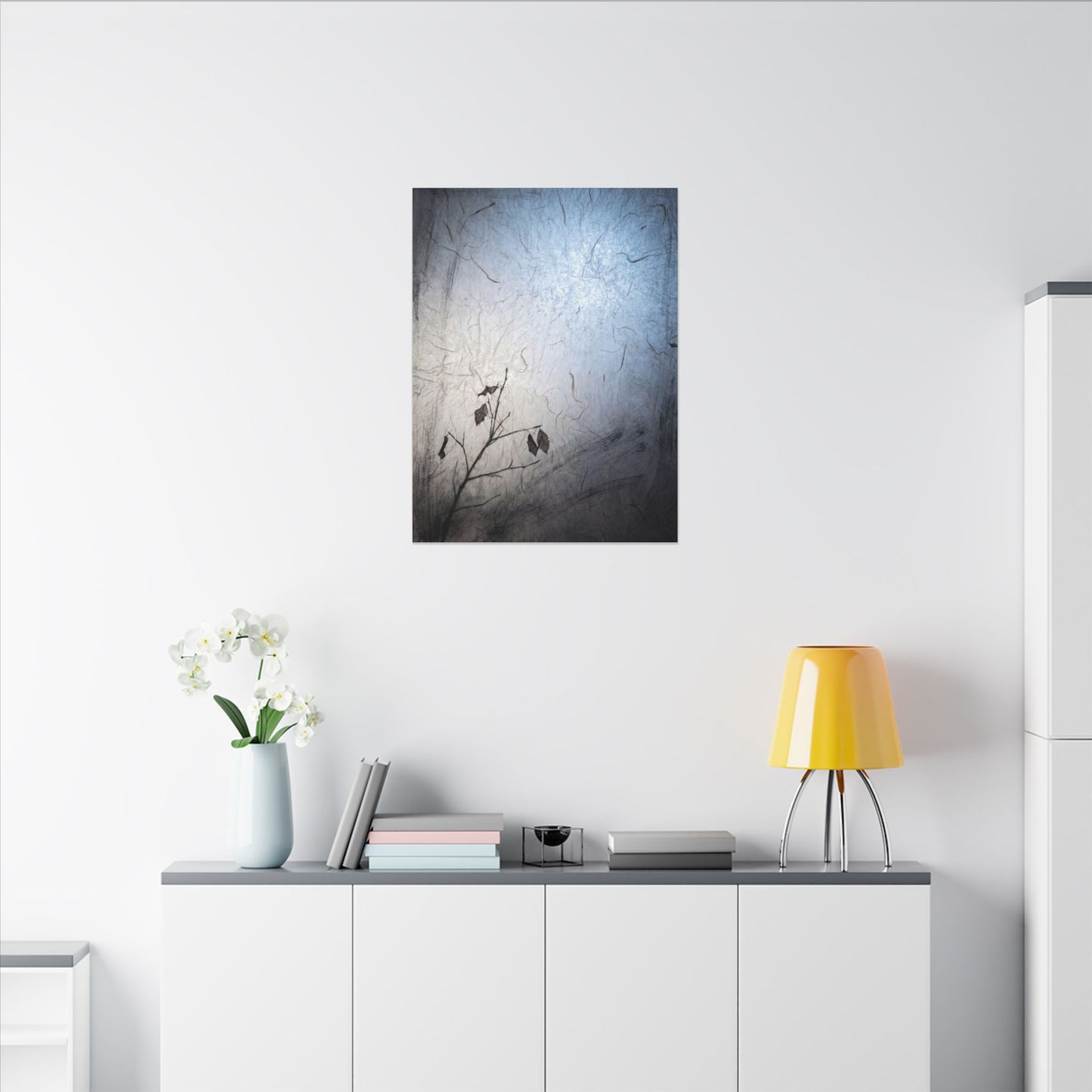 Moonlight Shoji Screen Canvas Art - Japandi Shibui