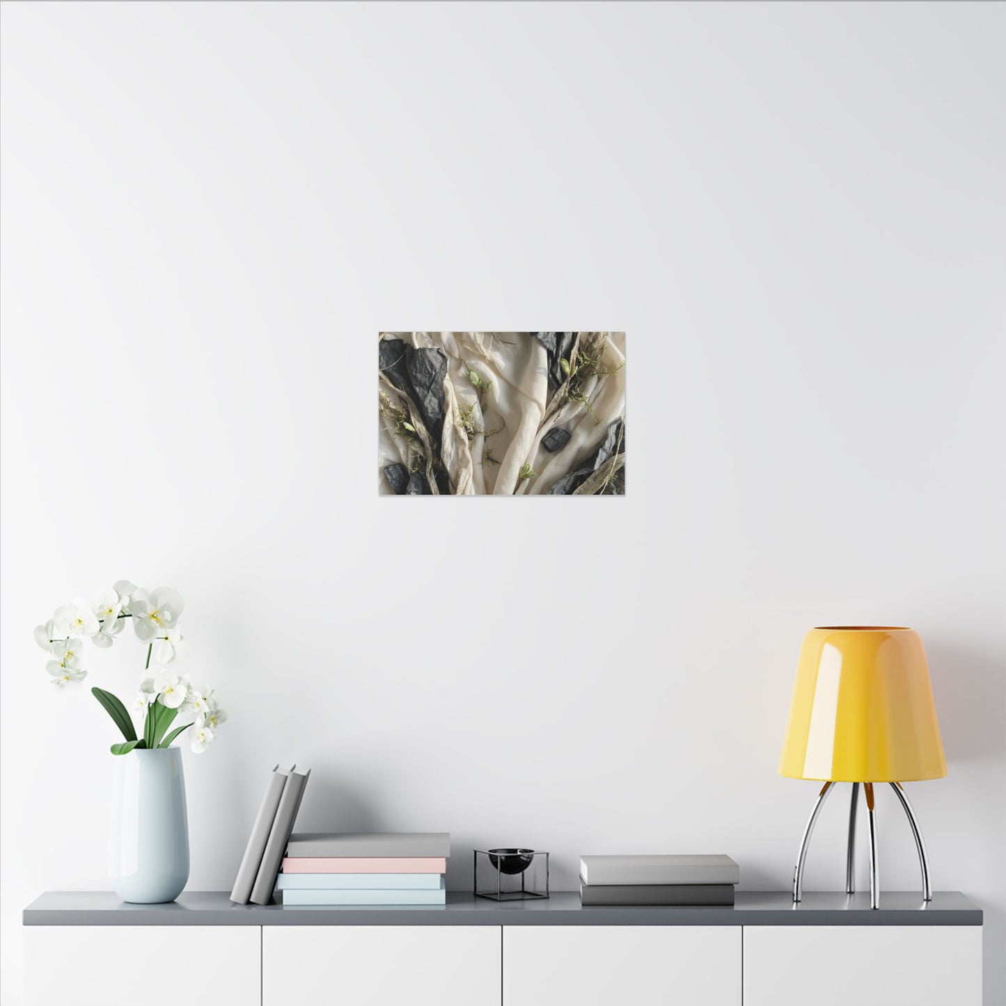 Spring Silk Drape Texture Canvas Art | Warm Decor