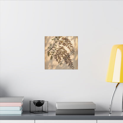 Spring Wisteria Herbarium Canvas Art | Earthy Decor