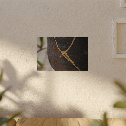 Dawn Tea Ceremony Canvas Art - Kintsugi Mono No Aware