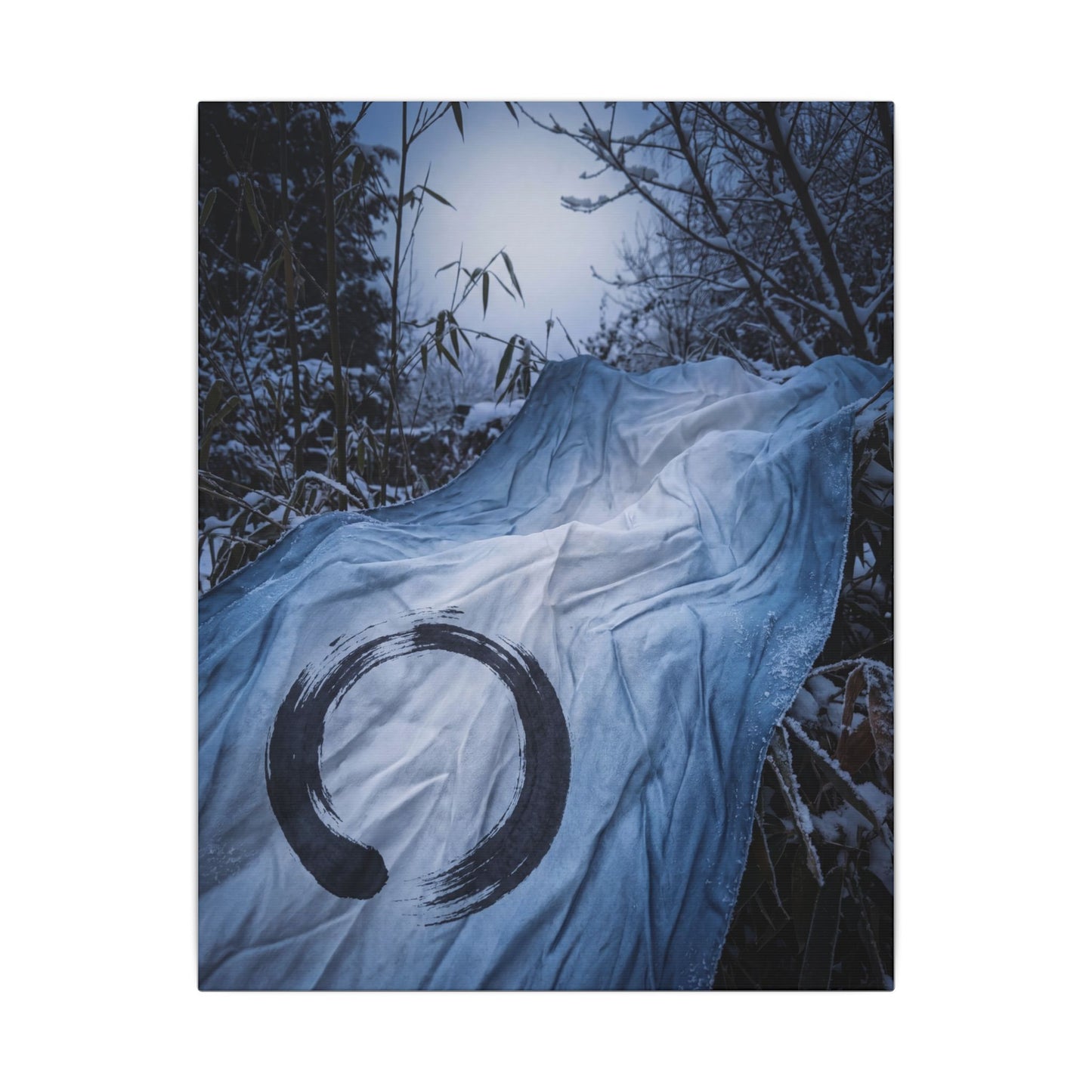 Moonlight Silk Drape Canvas Art - Zen Datsuzoku