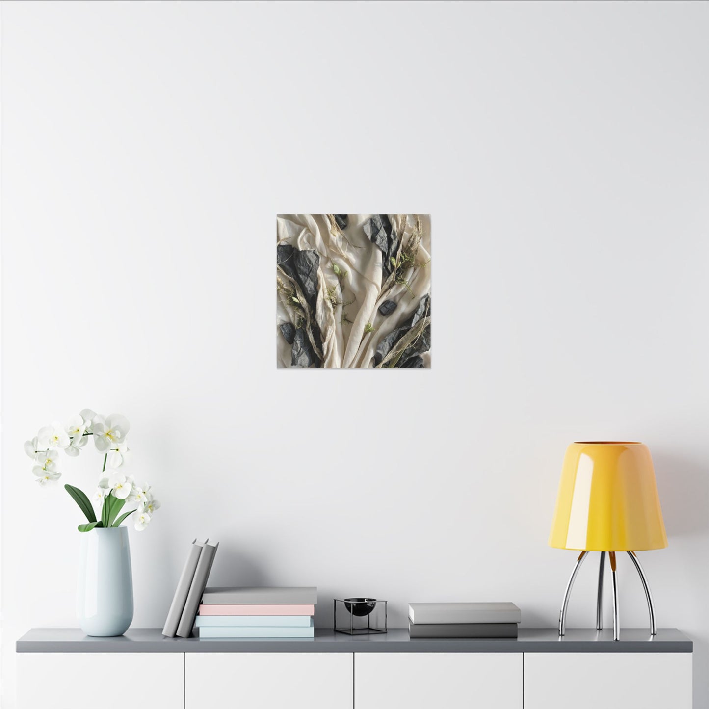 Spring Silk Drape Texture Canvas Art | Warm Decor