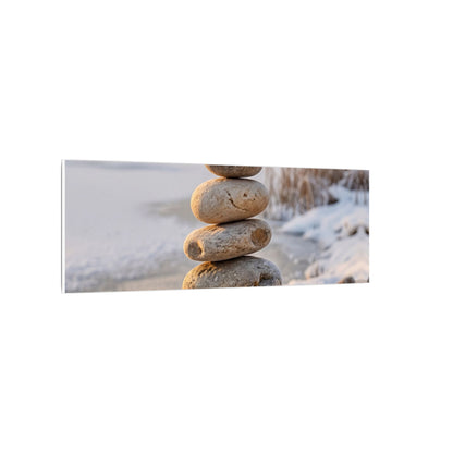 Ma River Stones Canvas Art - Japandi Japanese Pattern