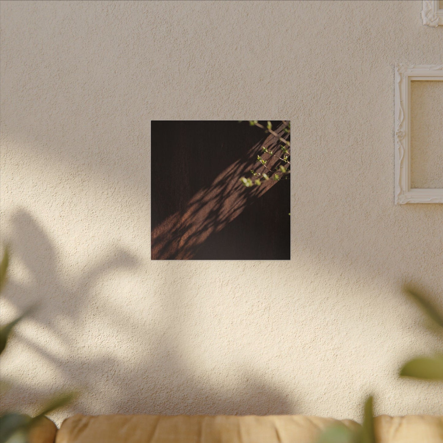 Rust Patina Moody Minimal Canvas Art | Sophisticated Dark Japandi Art
