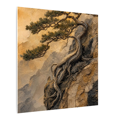 Summer Pine Tree Texture Canvas Art | Cozy Decor