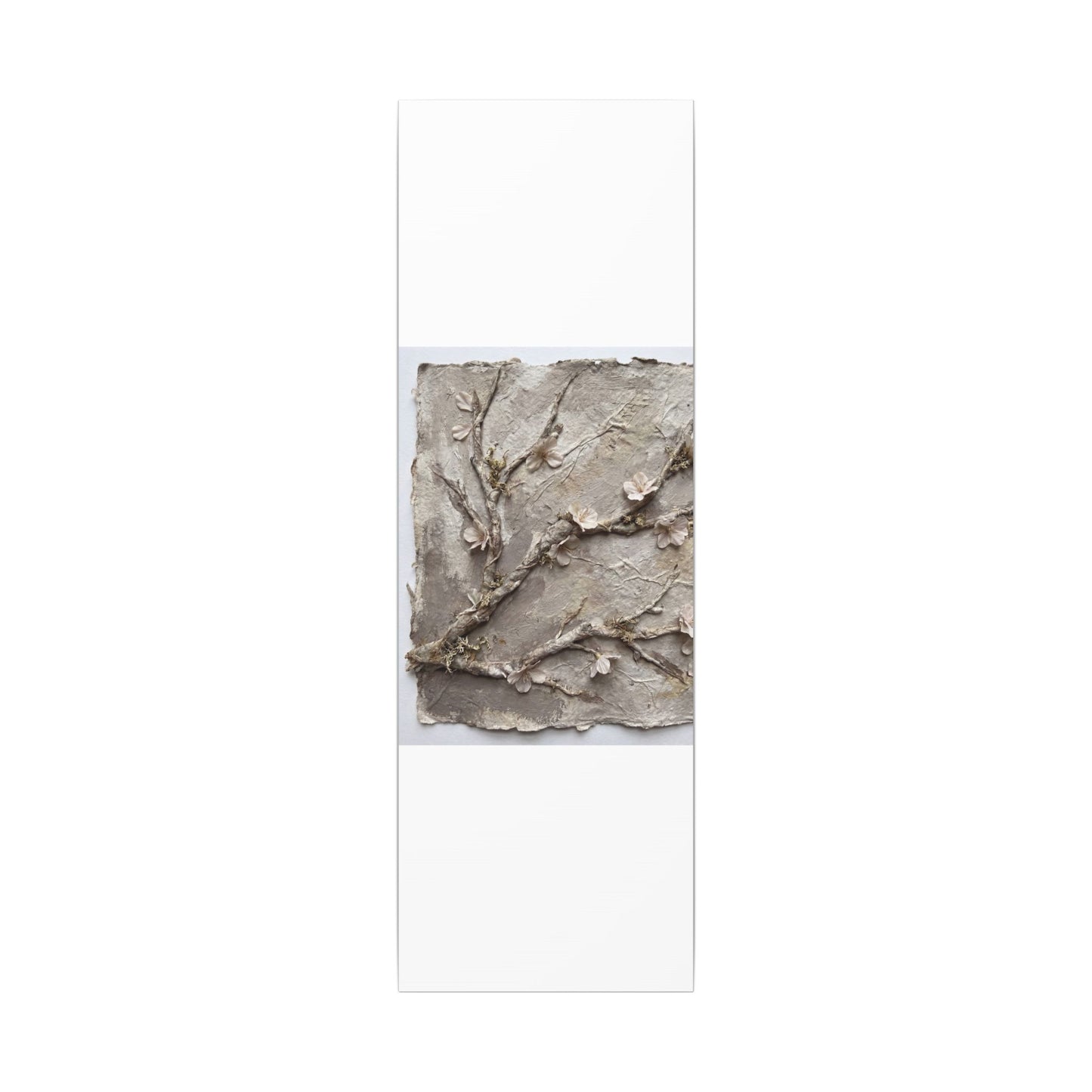 Summer Cherry Blossom Texture Canvas Art | Earthy Decor