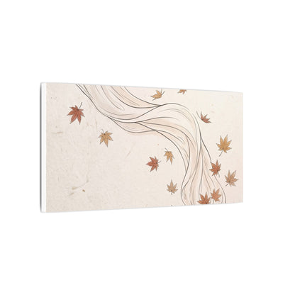 Japandi Silk Drape in Dawn | Minimal Line Canvas Art