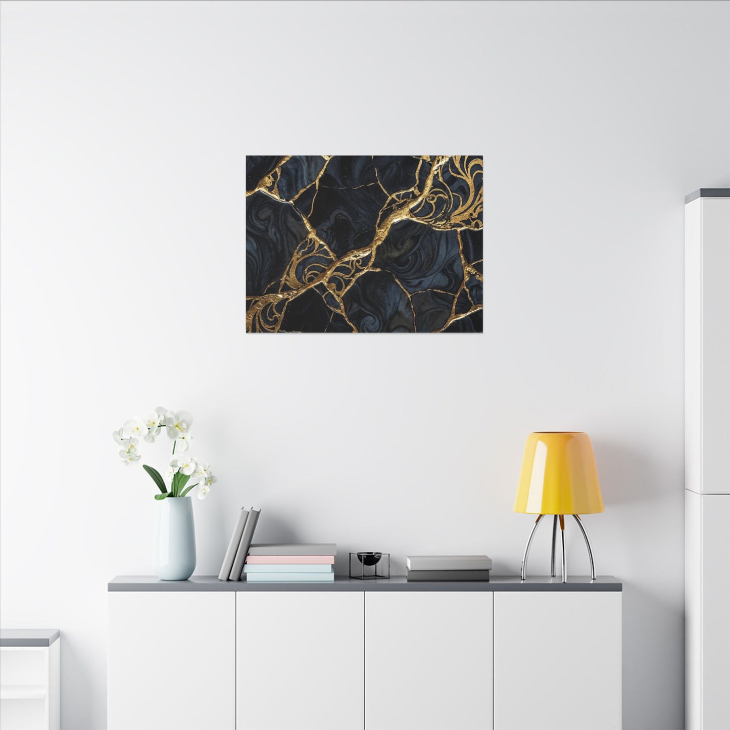 Kintsugi Gold Vein Canvas Art