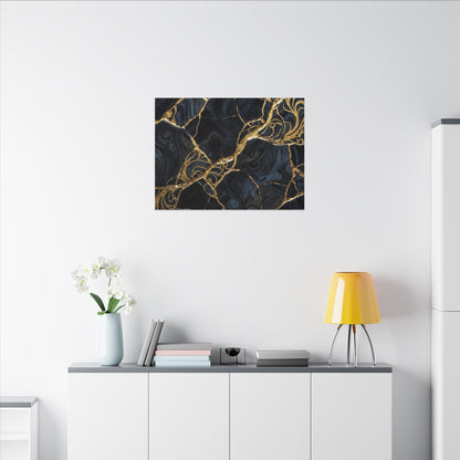 Kintsugi Gold Vein Canvas Art
