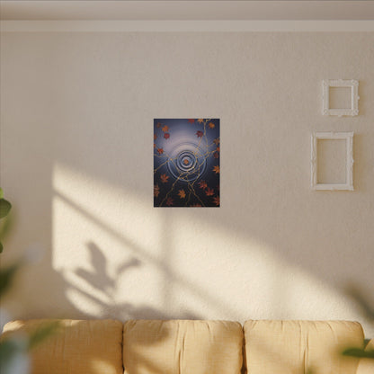 Kintsugi Water Ripple in Dawn | Gold Vein Canvas Art