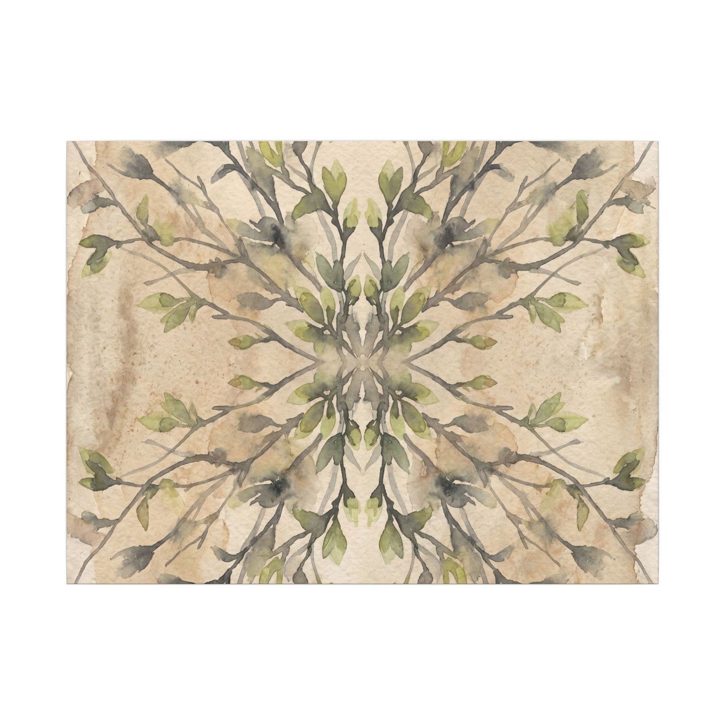 Shibui Shadow Play Canvas Art - Japandi Watercolor