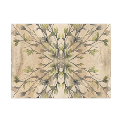 Shibui Shadow Play Canvas Art - Japandi Watercolor