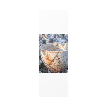 Resilient Ceramic Bowl Canvas Art - Gold Vein Kintsugi