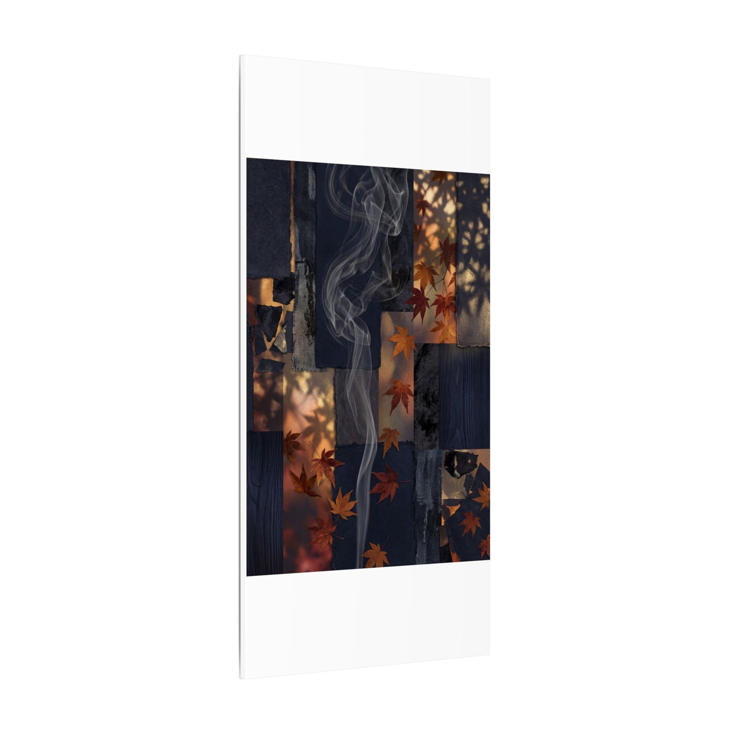 Autumn Incense Smoke Dark Texture Canvas Art | Sophisticated Decor