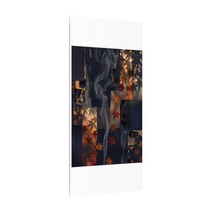 Autumn Incense Smoke Dark Texture Canvas Art | Sophisticated Decor
