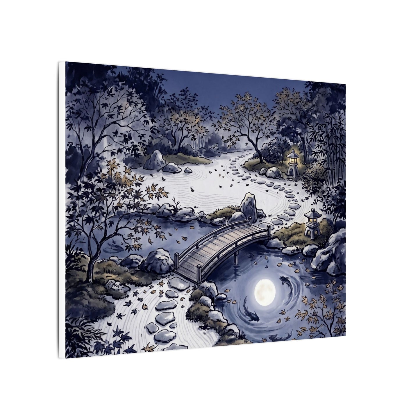 Torii Gate Enso Canvas Art | Contemplative Zen Art