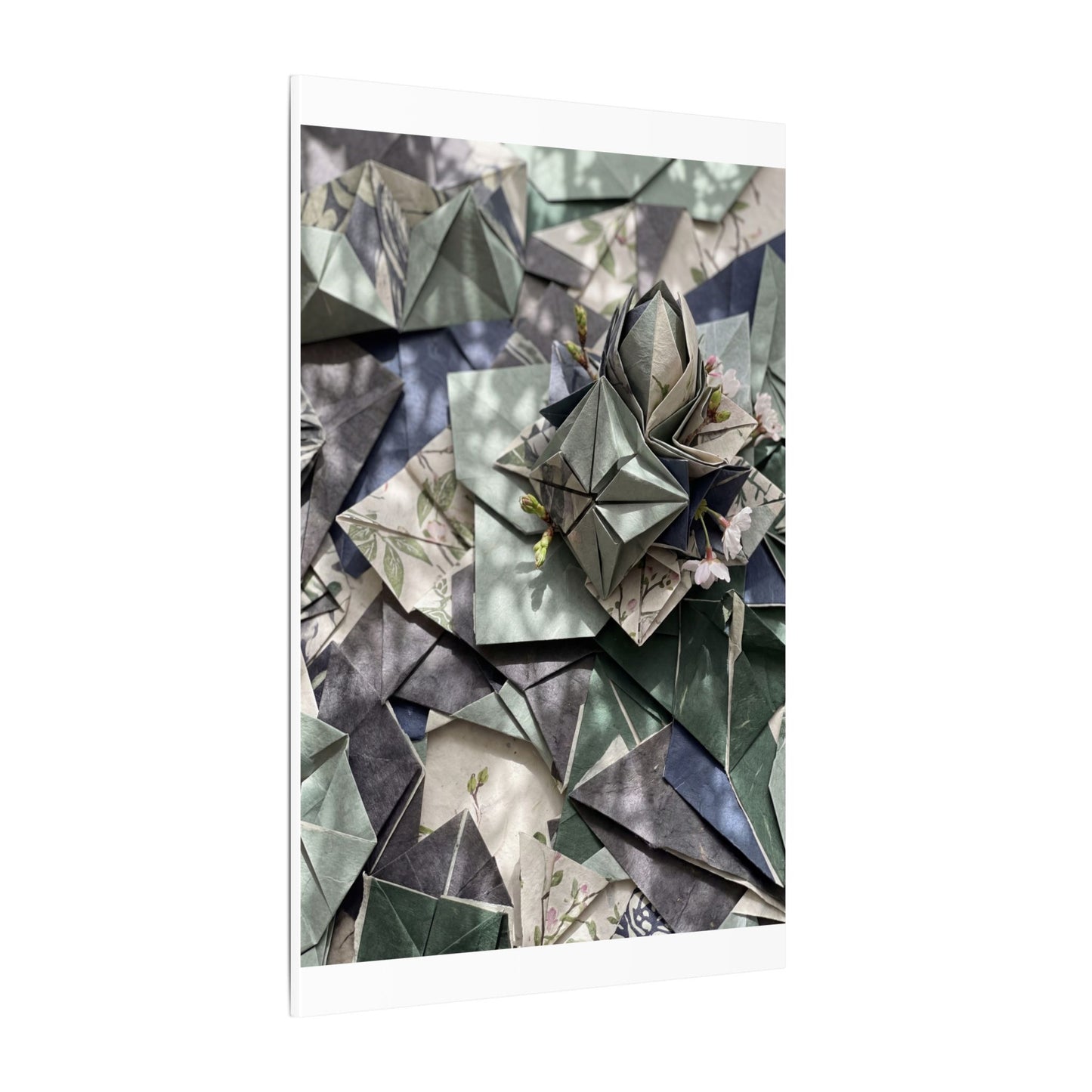 Shibui Paper Fold Canvas Art - Japandi Japanese Pattern