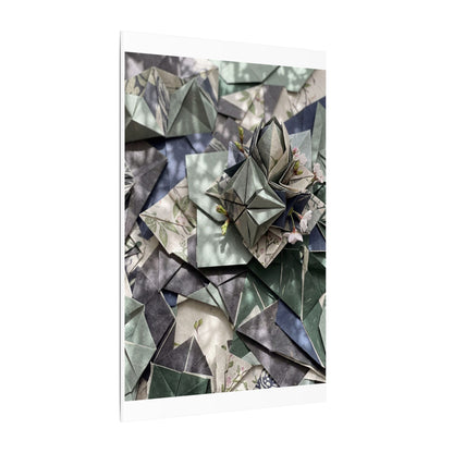 Shibui Paper Fold Canvas Art - Japandi Japanese Pattern