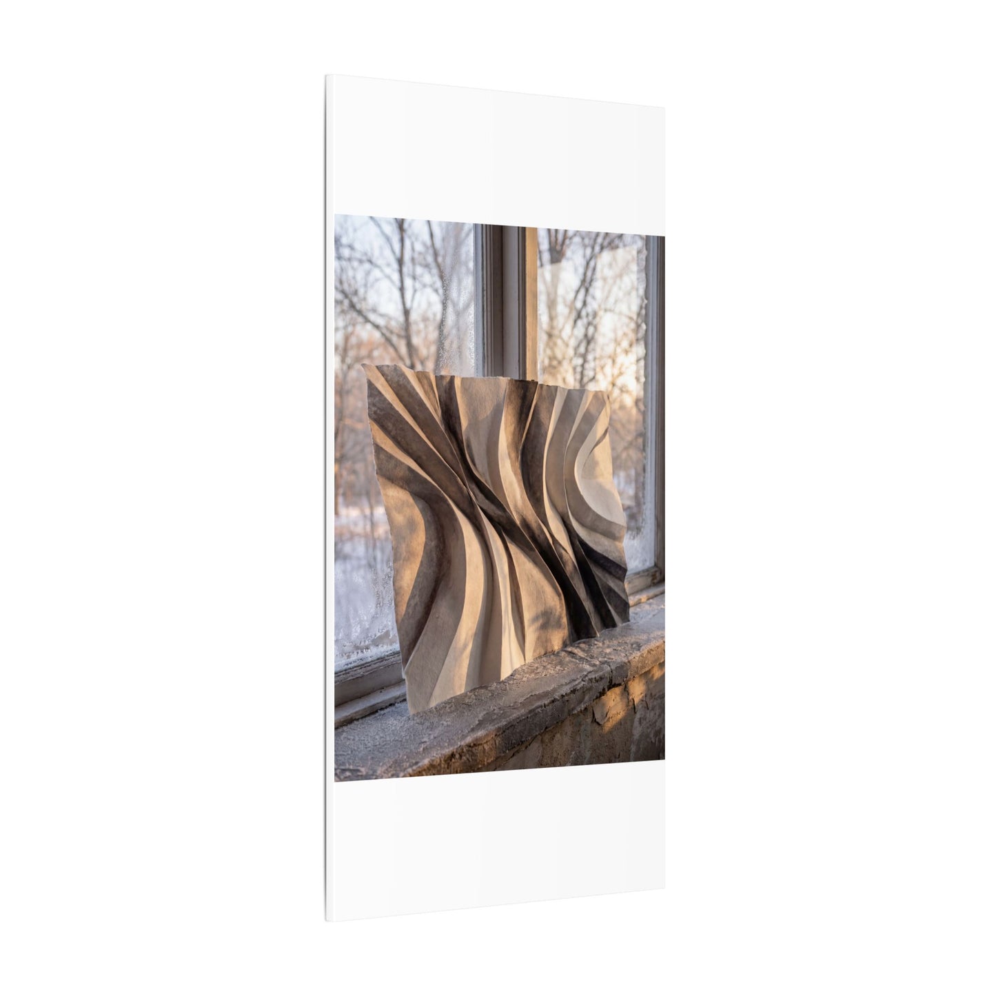 Mono No Aware Paper Fold Canvas Art - Japandi Minimal Line