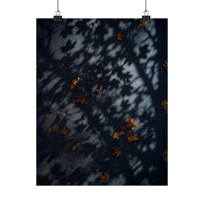 Shadow Play Shadow Zen Wall Art Print | Luxurious Dark Japandi Art Art Print