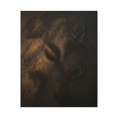 Candlelight Shadow Play Canvas Art - Dark Japandi Ma
