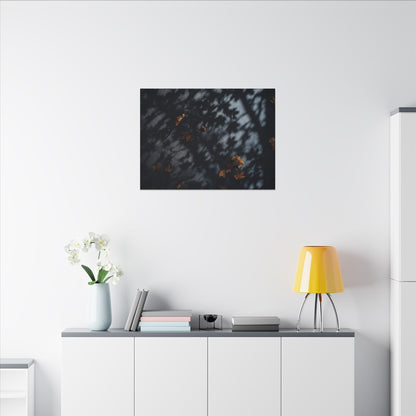Autumn Shadow Play Shadow Zen Canvas Art | Atmospheric Decor