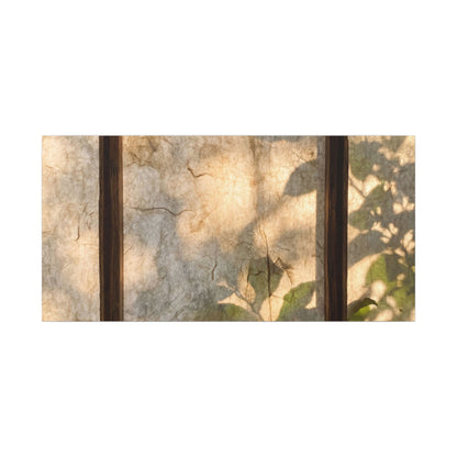 Golden Hour Shoji Screen Canvas Art - Japandi Mono No Aware