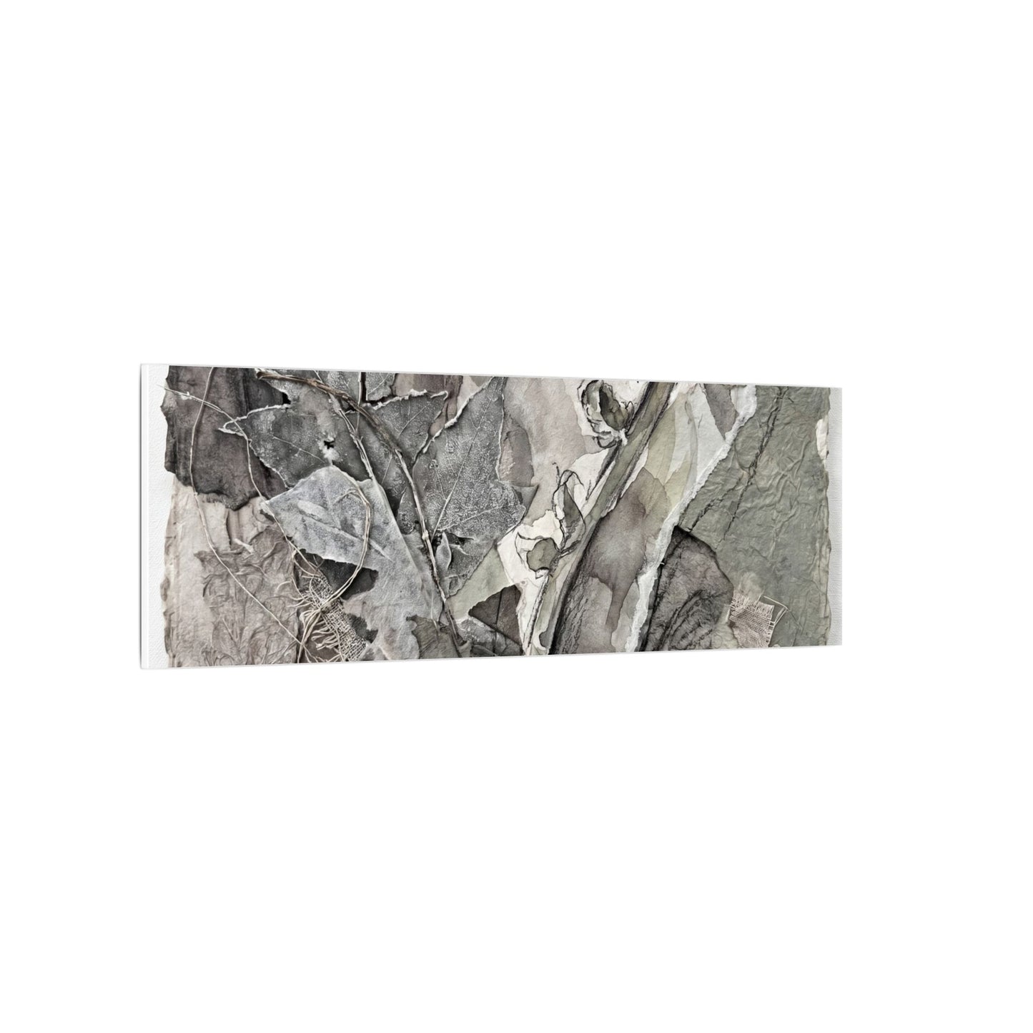 Japandi Fern Unfurling in Overcast | Texture Canvas Art