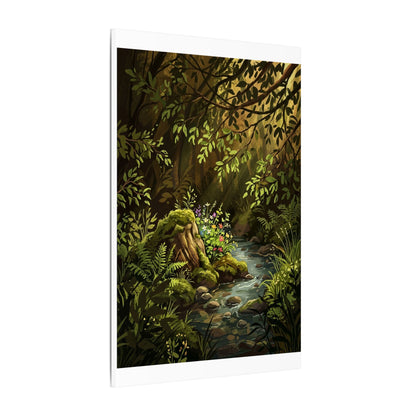 Golden Hour Silk Drape Canvas Art - Dark Japandi Datsuzoku