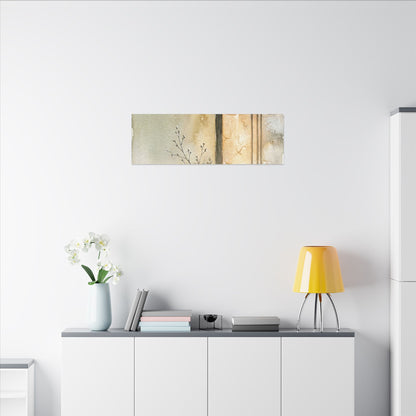 Ma Shoji Screen Canvas Art - Japandi Watercolor