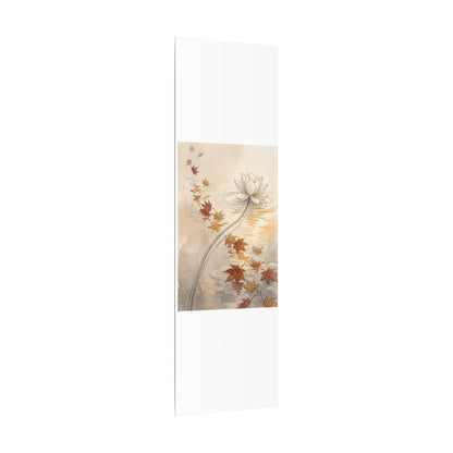 Lotus Flower Canvas Art | Autumn Japandi Minimal Line Art