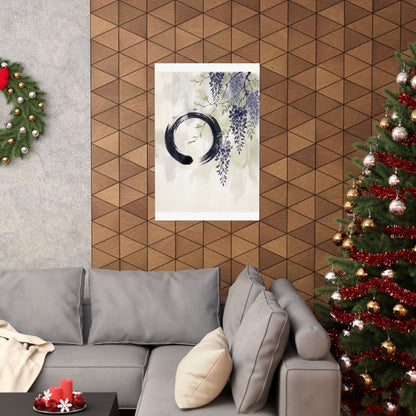 Overcast Wisteria Wall Art Print - Zen Shibui