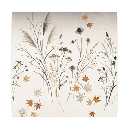 Dawn Dried Flowers Canvas Art - Japandi Kanso